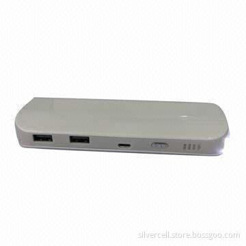 Portable Power Bank for Mobile Phones, with CE Mark and 10,400mAh Capacity
